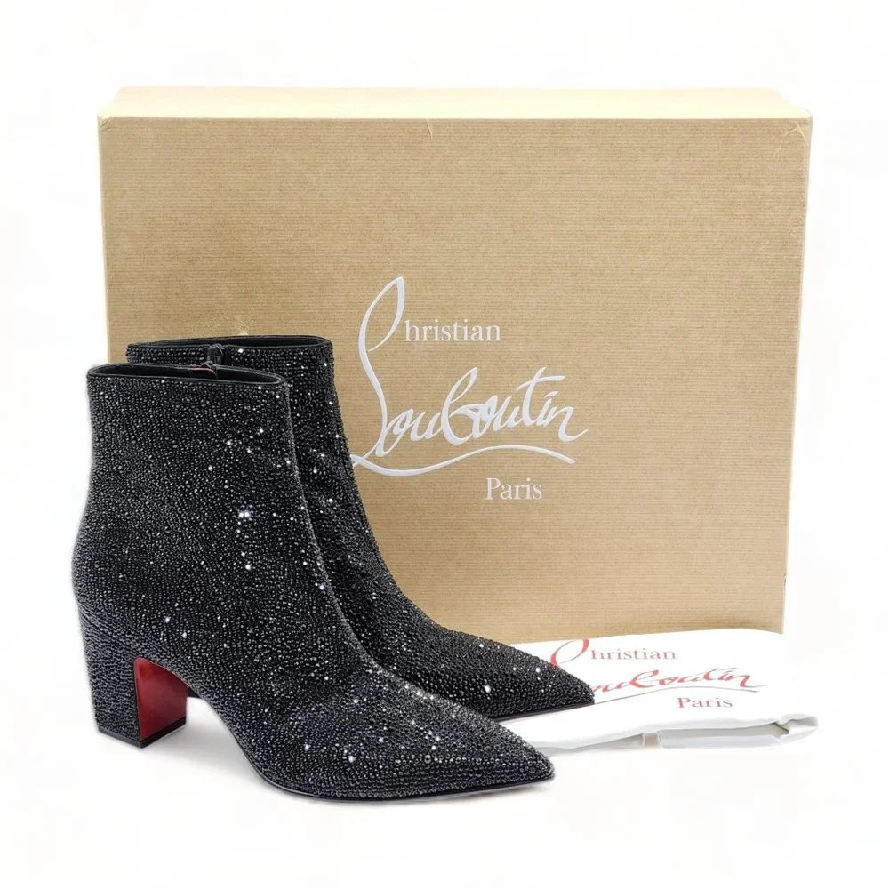 Christian Louboutin Aiglissima 80 Leather Ankle Boots - Picture 2 of 10